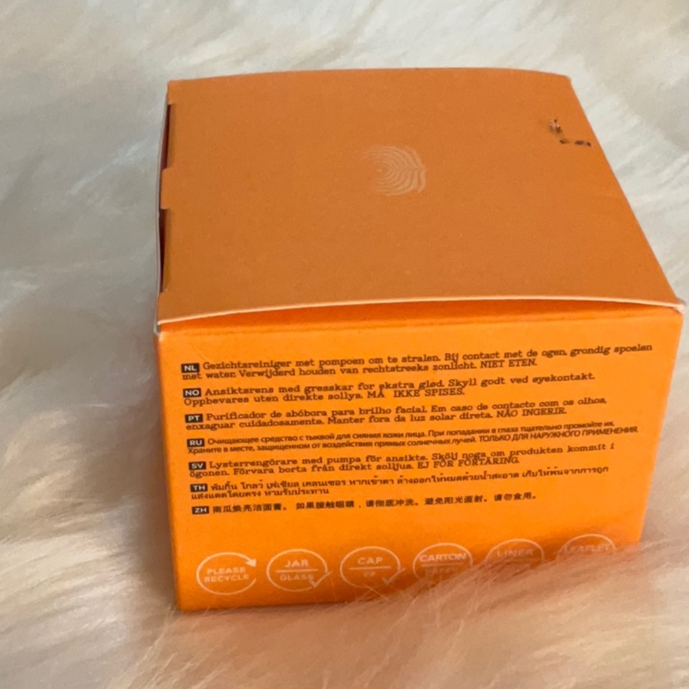 ELEMIS Superfood AHA Glow Cleansing Butter in Orange Jar - Picture 2 of 4